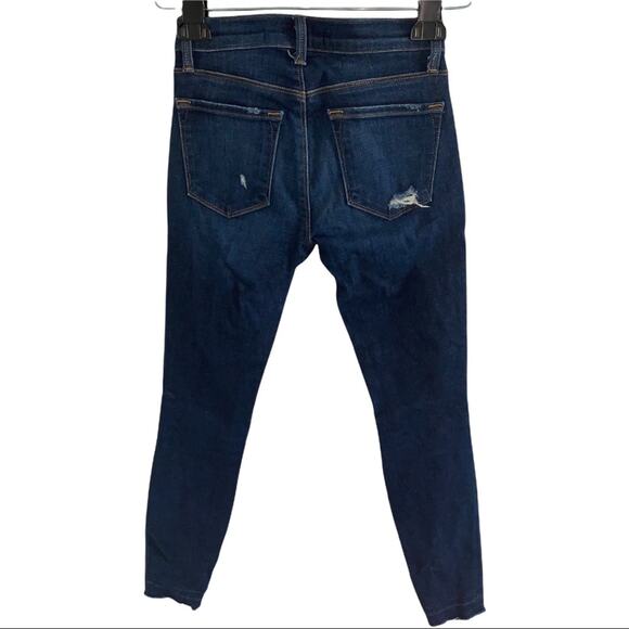 J Brand Women's 24 Distressed Skinny Crop Raw Jeans - Picture 5 of 7